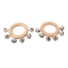 2 Pack de Clochettes Rondes à Main de 8 cm de Diamètre, Jouets Musicaux pour les Célébrations Australiennes