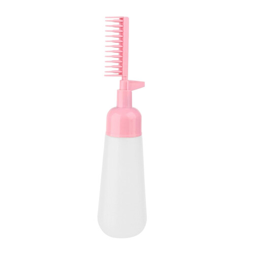Hair Dye Applicator Bottle with Comb, 160ml Refillable Pink for Even Color and Controlled Flow