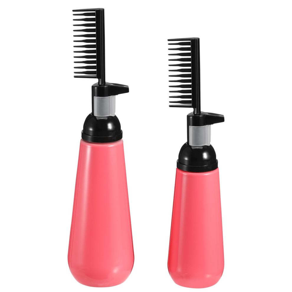 2pcs Hair Dye Applicator Bottle for Salon and Home Use, Precise Color Application, Reusable Plastic