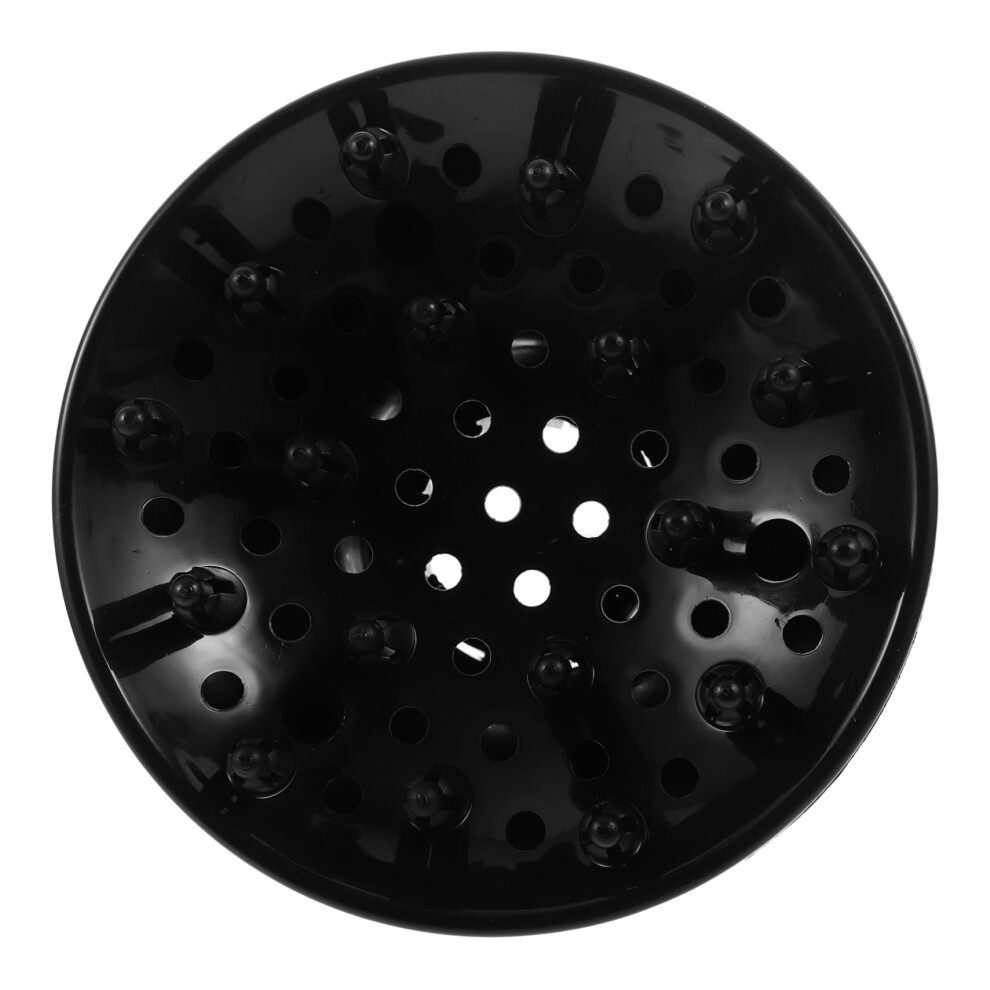 Black Hair Dryer Diffuser For Curly Hair With 360 Even Heat Airflow, Salonstyle Curl Definition,
