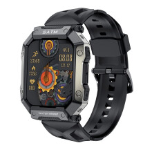 Smart Watch for Men and Women, Bluetooth Call, 1.92in Touch Fitness Tracker, IP68 Waterproof, Heart Rate and BP Monitor, Android iOS Compatible, Black
