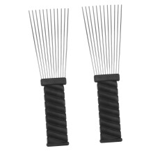 2Pcs Steel Needle Hair Cutting Comb for Wet and Dry Hair, Professional Salon Styling