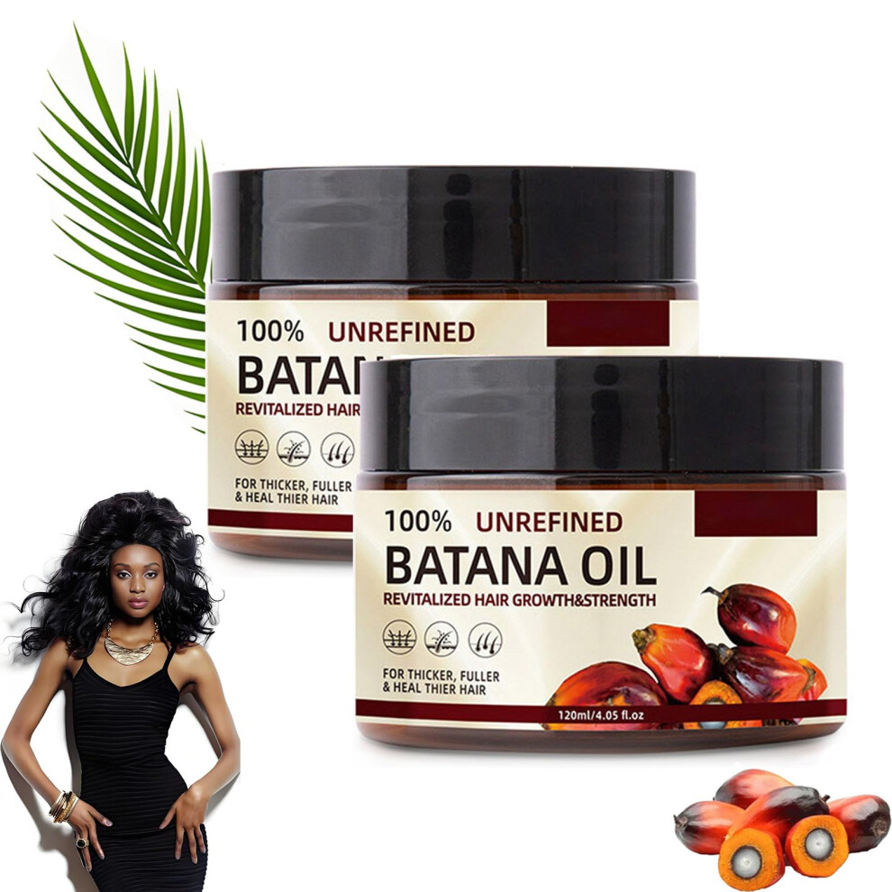 Organic Batana Oil for Hair Growth and  from Honduras, Unrefined 2pcs for Thicker Hair