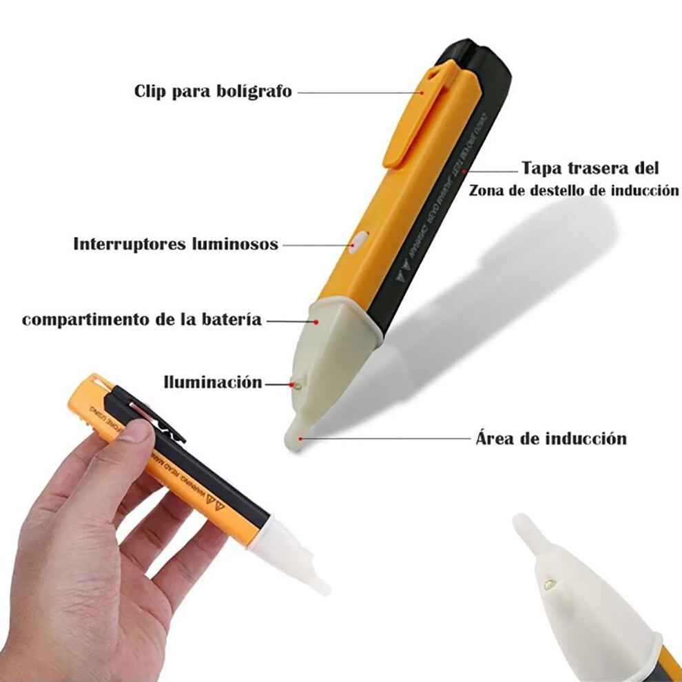 Non-Contact Electrical Tester Pen With Led Indicator, 15.2Cm 4921389891750