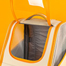 Klare Orange Limonade Katzen-Rucksack-Tragebeutel, leicht zu reinigen, modisch für draußen
