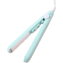 Mini Curling Iron for Short Hair, 2in1 Ceramic Straightener and Curler, Dual Voltage Travel Styler
