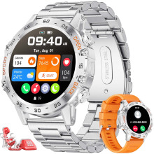 Military Smart Watch for Men with Call Answer, 5ATM Waterproof Fitness Tracker, Heart Rate, 100 Sports Modes, 400mAh Battery, Android iOS