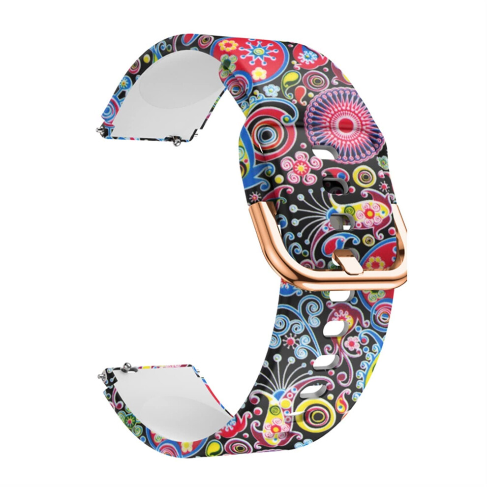 18Mm Silicone Watch Band Replacement For Ticwatch C2 And Garmin Active S Smartwatch 9771547525073