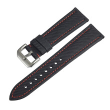 23mm Black Nylon Watch Strap for Men, Waterproof Replacement Band with Easy Installation Tools