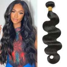 Brazilian Body Wave Hair Extensions 30 Inch 12A Virgin Human Hair Bundle Natural Black Thick Ends