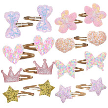 Sequined Star Bowknot Hair Clip Barrette Retro 2000s Style Secure Hold for Versatile Hairstyles