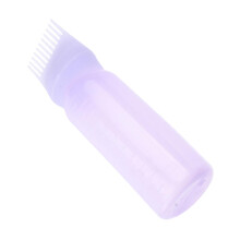 Hair Dye Applicator Bottle with Integrated Root Comb and Precise Measurement for Hair Coloring