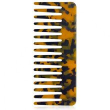 Wide Tooth Comb for Thick Curly Hair, No Handle Detangling Comb for Wet and Dry Use, Tortoiseshell