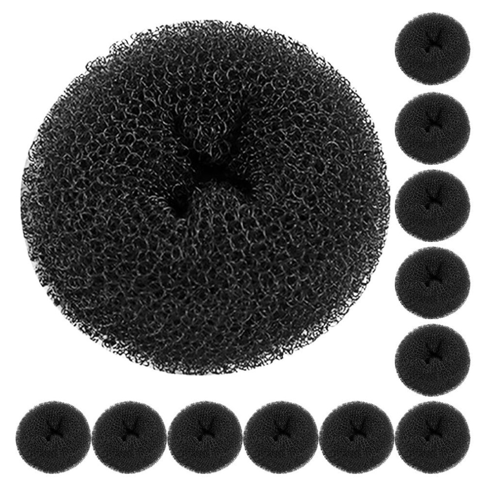 Unisex 12Pcs Hair Bun Maker Set, Donut Bun Shaper For Women, Fast Styling Chignon Tool With Reliable Hold