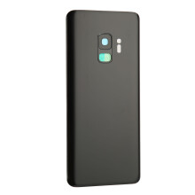 Vetro nero per la batteria con cover posteriore per Galaxy S9 G960 con lente della fotocamera e adesivo