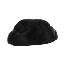 Hair Bun Extension with Braided Synthetic Chignon, Wavy ClipOn Bun for Women, Instant Volume Boost