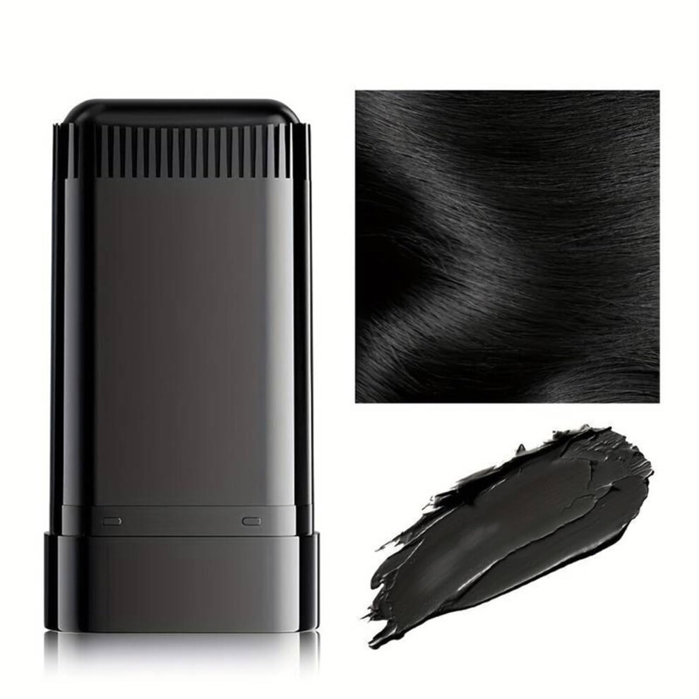Black Hair Dye Stick With Comb For Gray Hair, Waterproof Touch Up, Fast Coverage, 2In1