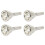 4X 12C Small Shank Trombone Silver Mouthpiece New 1