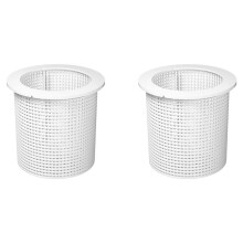 2X R38013A Replacement Pool Skimmer Basket for AladdinB-37,850001-S-10 Heavy Duty Skimmer Basket White