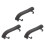 3X New 4/4 Black Violin Shoulder Rest Fully Adjustable for Both Height and Angle 1