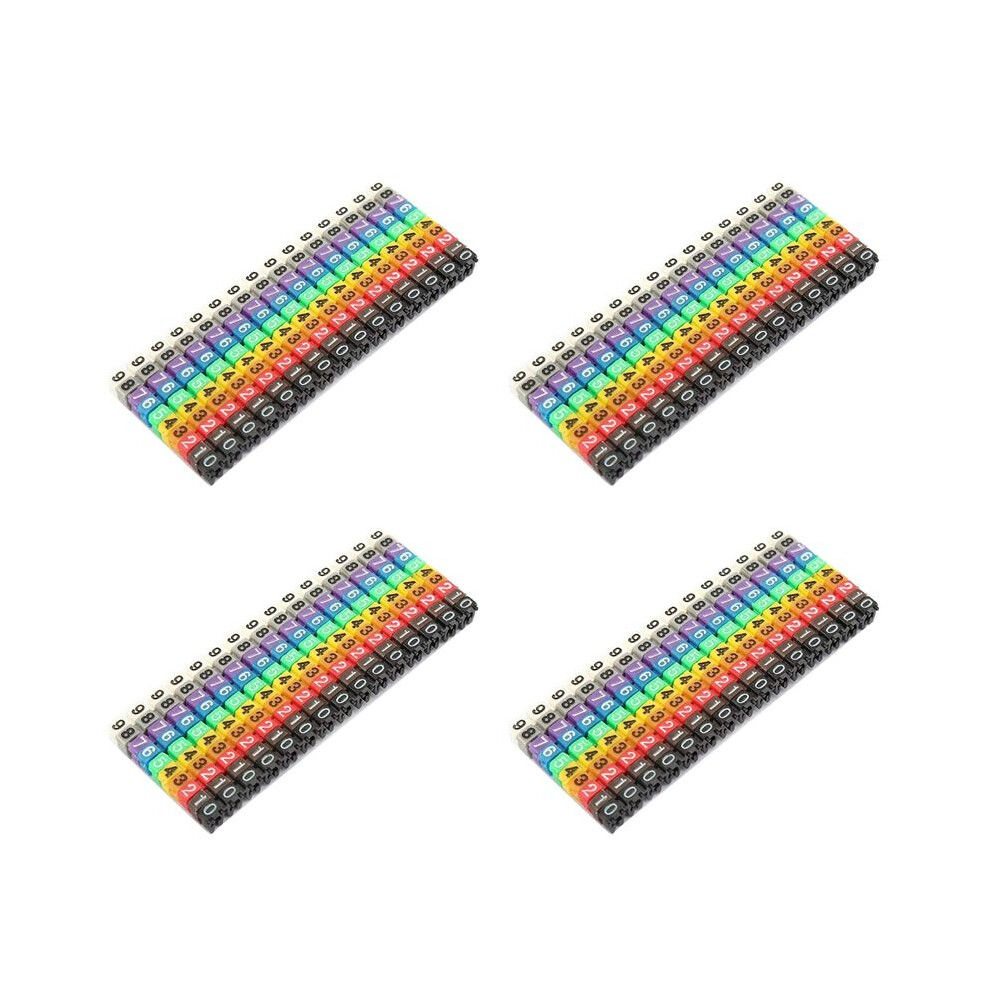 Clip- String Cable Boxed Plastic Number Number Wire Label Tube Set Color Cable (600Pcs Kcm-1.5Mm) 6032966093363