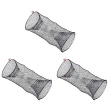 3X Vis Aas Val, Aas Langoesten Vallen Lente Kooi Draagbare Gevouwen Werpnet Vissen Vallen Netto Vissen Accessoires