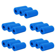 15 Pack Pool Filter Sponge Cartridge for Type A Reusable Washable Hot Tub Cleaner Tool