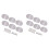 12 Pcs White Pearl Guitar Tuning Pegs Keys Button Tuners Machine Heads Premium Tuning Key Button Cap Knobs Handle Cap 1