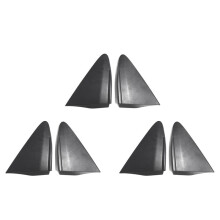 6X Rearview Mirror Triangle Cover Mirror Pillar Trim Molding for for Yaris 2015-17 LE Replacement