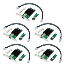 5X Tarjeta de Red de Servidor M.2 10G M.2 M X520-DA1 10G SFP+ Tarjeta de Red de Servidor de Computadora Industrial de Fibra Óptica Chip JL82599EN