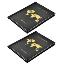 2X 300 Zakken Muntenverzamelingsboek Muntenverzameling Houder Album Herdenkingsmunt Organisator Opslag voor Badges