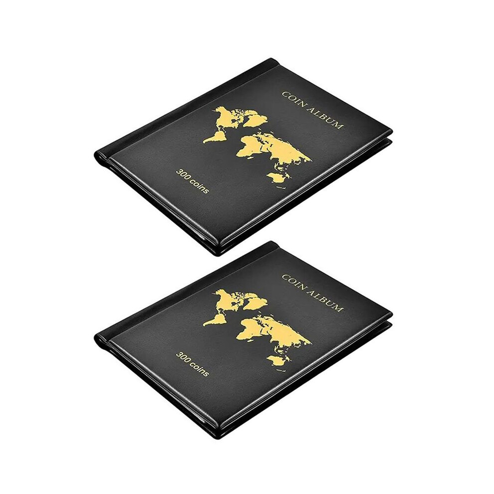 2X 300 Pockets Coin Collection Book Coin Collection Holder Album Commemorative Coin Organizer Storage For Badges 6031995469736