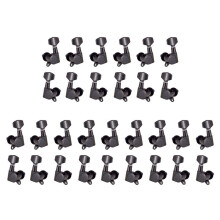 5X Guitar Tuning Pegs Tuner Machine Heads 3R3L Tuning Peg Machine for Acoustic Electric Guitar,Black