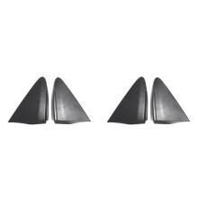 4x Rearview Mirror Triangle Cover Mirror Pillar Trim Molding for for Yaris 2015-17 LE Replacement