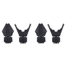 2X Vordere und Hintere Getriebehalterung für Slash 4X4 VXL Remo Hobby 9EMO HuanQi 727 1/10 RC Car Ersatzteil-Upgrades