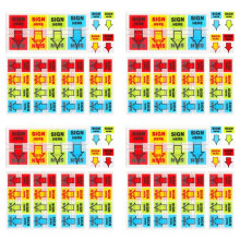 2000pcs Sign Here Stickers,Labels Stickers Adhesive Sign Here Tabs Sign Post Here Flags(4 Colors)