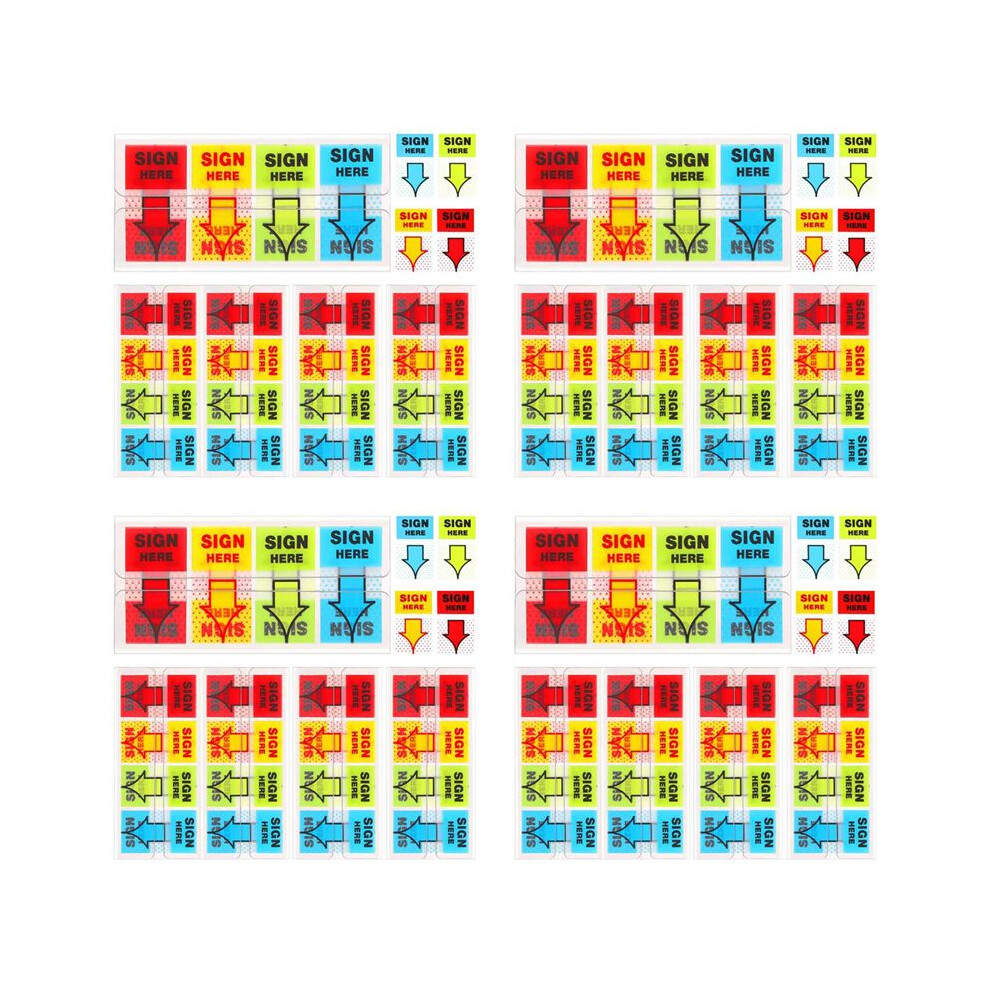 2000Pcs Sign Here Stickers,Labels Stickers Adhesive Sign Here Tabs Sign Post Here Flags(4 Colors) 6031541345095