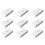 9pcs 433MHz Wireless Vibration Glass Break Detector, Adjustable Sensitivity, Compatible with Alarm Systems White 1