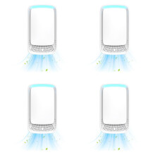 4X Air Ionizers for Home Plug in Air Purifier for Home Quiet and Portable Air Purifier for Bedroom Pet Kitchen(EU)