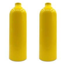 2Stück 20 MPa Hochdruck-Sauerstoffflasche Aus Aluminiumlegierung für Den Außenbereich, Tauchen, Tauchausrüstung, 1 L