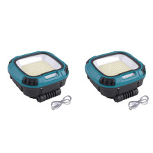 2X LED Spotlight Lantern Strong Light Flashlight Outdoor Camping Fishing Emergency Rechargeable Magnetic WorkLamp