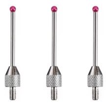 3X M2.5 CNC Probe Measuring Tips 2mm Stylus Porcelain Shaft CNC Height Gauge Probe Measuring Probe CMM Machines A