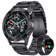 Smart Watch for Men Bluetooth Fitness Tracker with Call Text 100 Sport Modes Heart Rate Blood Pressure IP67 Waterproof for iOS Android Black