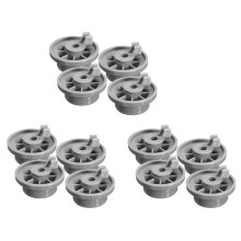 12 X Dishwasher Lower Basket Rail Wheels for Neff & Grey 165314