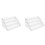 2X Support de CD en Acrylique Transparent à 4 Niveaux, Support de Rangement en Cascade pour CD, Support D'Affichage pour DVD/CD et Support de 1