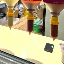 3X 3.5L Sauce Bottle Sauce Squeeze Bottle Hanging Sauce Dispenser Squeeze Bottle Hanging Sauce Dispenser Large Diameter