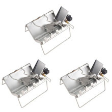 3X Camping Stove Outdoor Portable Windproof High-Power Cassette Gas Stove Picnic Accessories