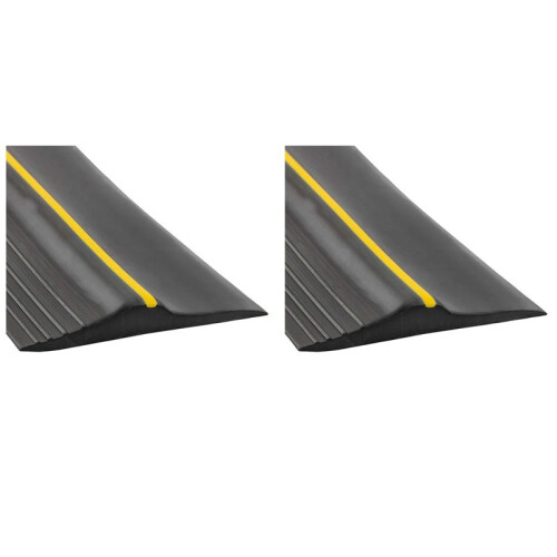 2X Universal Garage Door Bottom Threshold Seal Strip  Rubber (10Ft, Black)