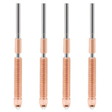4x für Düse, Schnellwechsel-Düsensatz, Gehärtetes Stahldesign für 3D-Drucker, 2 Stück, 0,4 mm