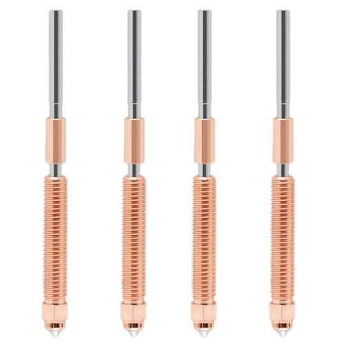 4x para    Kit de Bico de Troca Rápida Design de Aço Temperado para Impressora 3D    2PC 0,4 mm